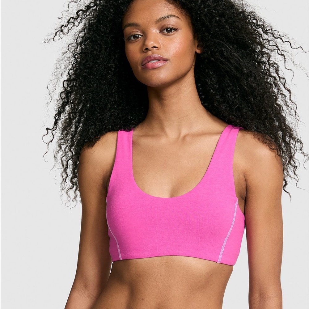 PINK Victoria's Secret All-Day Cotton Scoop Sports Bra